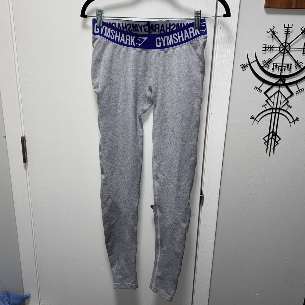 Women's Gymshark Atheltic Gray Leggings Dry Medium Workout